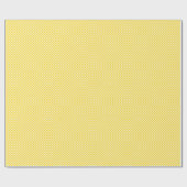 Kleine gouden Gele en Witte Controles Cadeaupapier (Vlak)