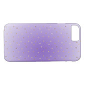 Kleine gouden harten Paarse ombre Case-Mate iPhone Case (Achterkant (Horizontaal))