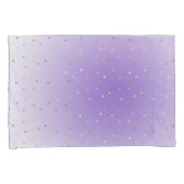 Kleine gouden harten Paarse ombre Kussensloop (Voorkant-Rechts)