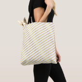 Kleine gouden strips Moderne elegante glamour Tote Bag (Dichtbij)