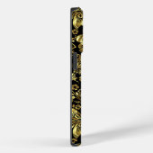 Kleine goudmaskers op zwarte achtergrond Case-Mate iPhone case (Achterkant / Rechts)