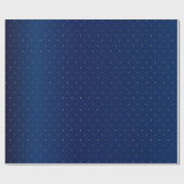 Kleine goudpokken en marineblauw satin cadeaupapier (Vlak)