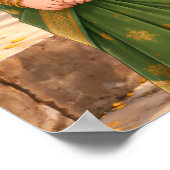 Kleine Grace in het groen Poster (Hoek)