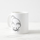 Kleine grafische muis koffiemok (Voorkant links)