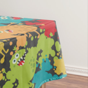 Kleine grappige monsters tafelkleed