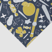 Kleine grappige schooldingen tissuepapier (Detail)