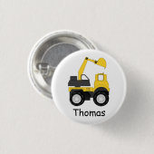 Kleine Graver Gepersonaliseerd voor Kinderen Ronde Button 3,2 Cm (Voorkant /achterkant)