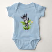 Kleine grijze ezel romper (Voorkant)