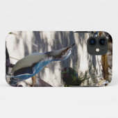 Kleine grijze keiharde pinguïn Case-Mate iPhone case (Achterkant (horizontaal))