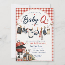 Kleine Griller Watercolor BB Baby Shower Kaart