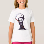 Kleine Grim Reaper Meisjes T-shirt (Voorkant)