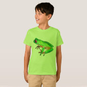 Kleine groene boomkikker t-shirt (Voorkant volledig)