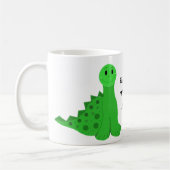 Kleine Groene Dinosaurussen Koffiemok (Links)