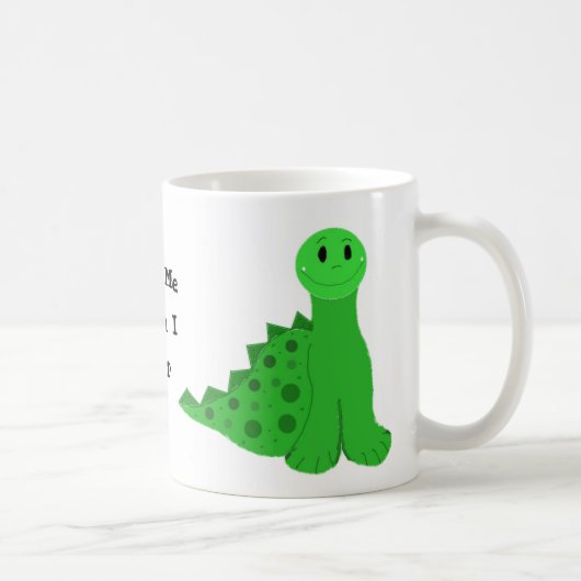 Kleine Groene Dinosaurussen Koffiemok (Rechts)