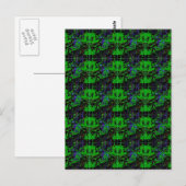 Kleine groene duivel briefkaart (Voorkant / Achterkant)