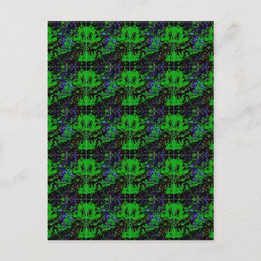 Kleine groene duivel briefkaart (Voorkant)