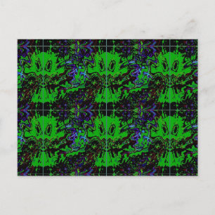 Kleine groene duivel briefkaart