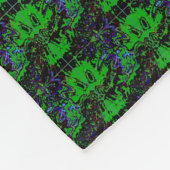 Kleine groene duivel fleece deken (Hoek)