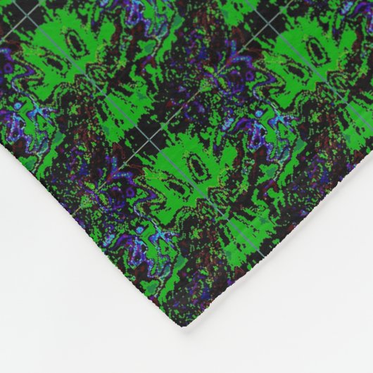 Kleine groene duivel fleece deken (Hoek)