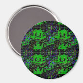 Kleine groene duivel magneet (Voorkant / Achterkant)