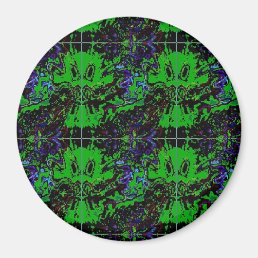 Kleine groene duivel magneet (Voorkant)