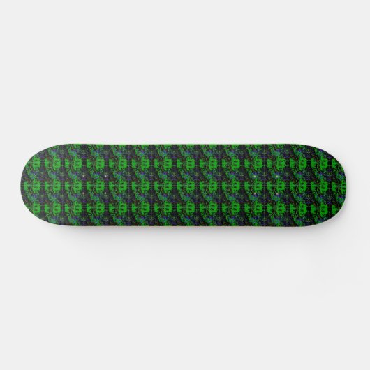 Kleine groene duivel persoonlijk skateboard (Horizontaal)