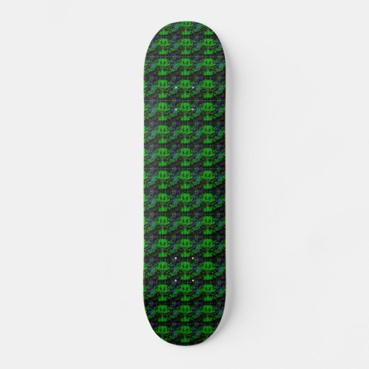 Kleine groene duivel persoonlijk skateboard (Voorkant)