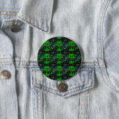 Kleine groene duivel ronde button 7,6 cm (In situ)