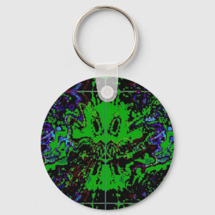 Kleine groene duivel sleutelhanger