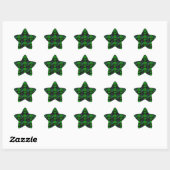 Kleine groene duivel ster sticker (Vel)