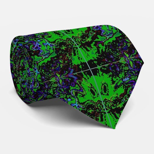 Kleine groene duivel stropdas (Opgerold)