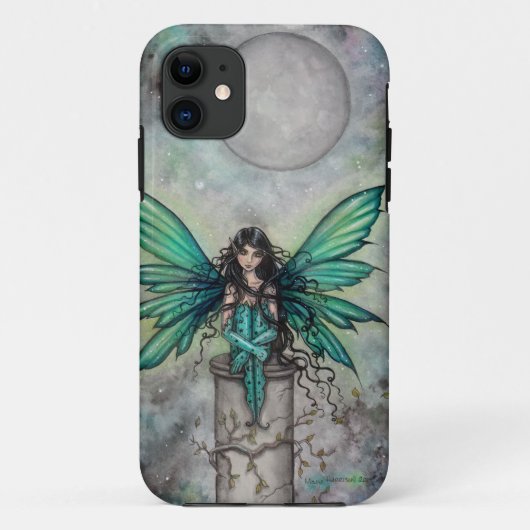 Kleine Groene Fee Gotische Fee Fantasie Kunst Case-Mate iPhone Case (Achterkant)