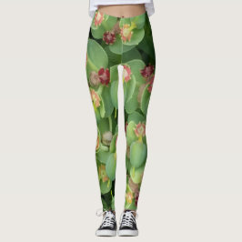 Kleine groene flora leggings