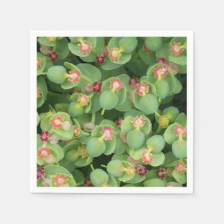 Kleine groene flora servetten