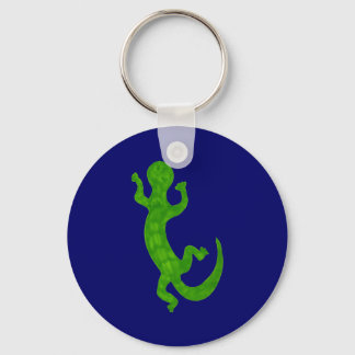 Kleine groene gekko sleutelhanger