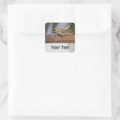 Kleine Groene Grasshopper Naam Gift Label Bookplat (Tas)