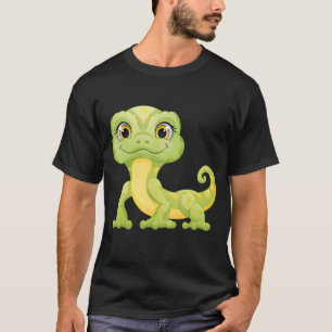 Kleine groene hagedis Iguana Reptielen T-shirt