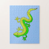 kleine groene hagedis legpuzzel (Verticaal)
