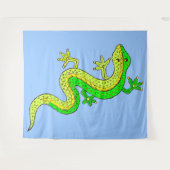 kleine groene hagedis wandkleed (Voorkant (horizontaal))