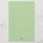 Kleine groene kabouter briefpapier (Achterkant)