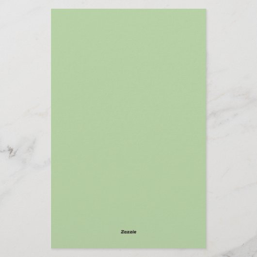 Kleine groene kabouter briefpapier (Achterkant)