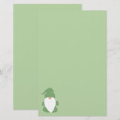 Kleine groene kabouter briefpapier (Voorkant / Achterkant)