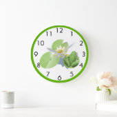 Kleine groene kikker die op een Lily Pad zit Grote Klok (Huis)