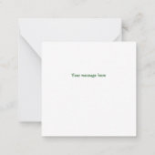 Kleine groene kikker Hartelijk dank Notitiekaartje (Achterkant)