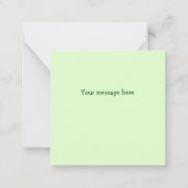 Kleine groene kikker Hartelijk dank Notitiekaartje (Achterkant)