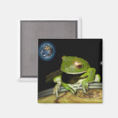 KLEINE GROENE KIKKER MAGNEET (Voorkant / Achterkant)