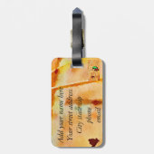 Kleine groene kolibrie bagagelabel (Achterkant verticaal)