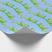 kleine groene lizards afdrukken cadeaupapier (Hoek)