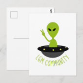 Kleine groene Mannen, LGM Community Extraterrestri Briefkaart (Voorkant / Achterkant)