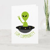Kleine groene Mannen, LGM Community Extraterrestri Kaart (Voorkant)